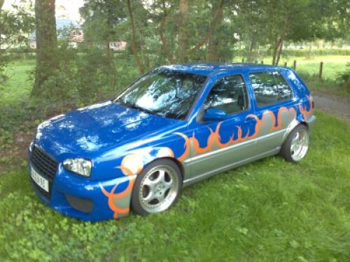Golf 3 VR6, Sonderlackierung, viel Tuning