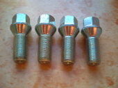 RADSCHRAUBEN F&Uuml;R ALUFELGEN (KEGELBUND 14 x 1,5 x 28) 4 ST&Uuml;CK NEU!!! - Bild 1