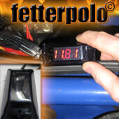 Voltanzeige in Display rot VW Opel BMW Seat Skoda VAG Ford Tuning